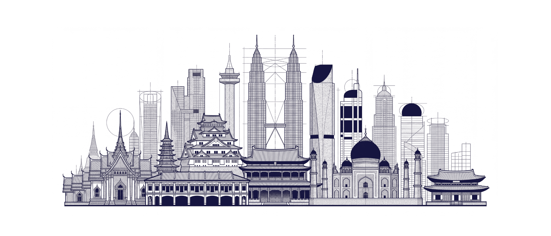 Asian cityscape skyline